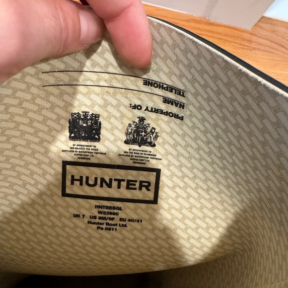 Hunter Glossy Black Rain Boots Tall - Picture 5 of 8